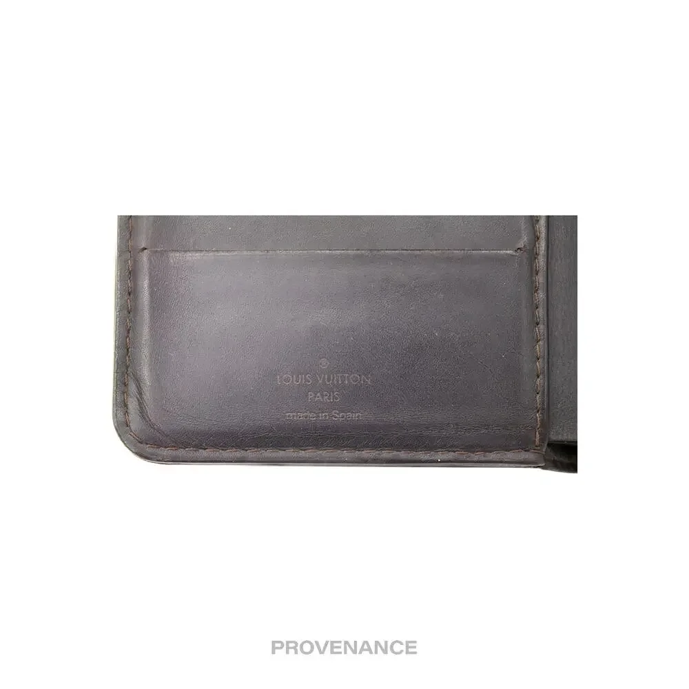 🔴 Louis Vuitton 6CC Bifold Wallet - Utah Brown Leather